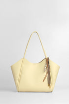 Geometrik Kanatlı Tote Çanta - Sarı TUĞBA