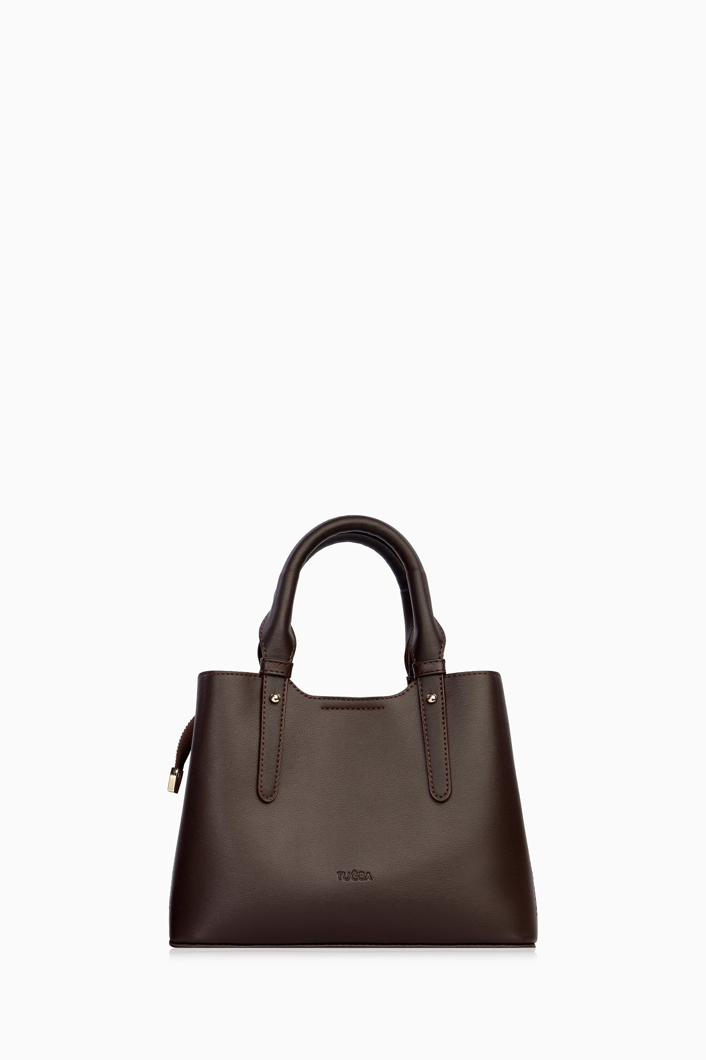 Dikiş Detaylı Kol Çantası - Acı Kahve TUGBA