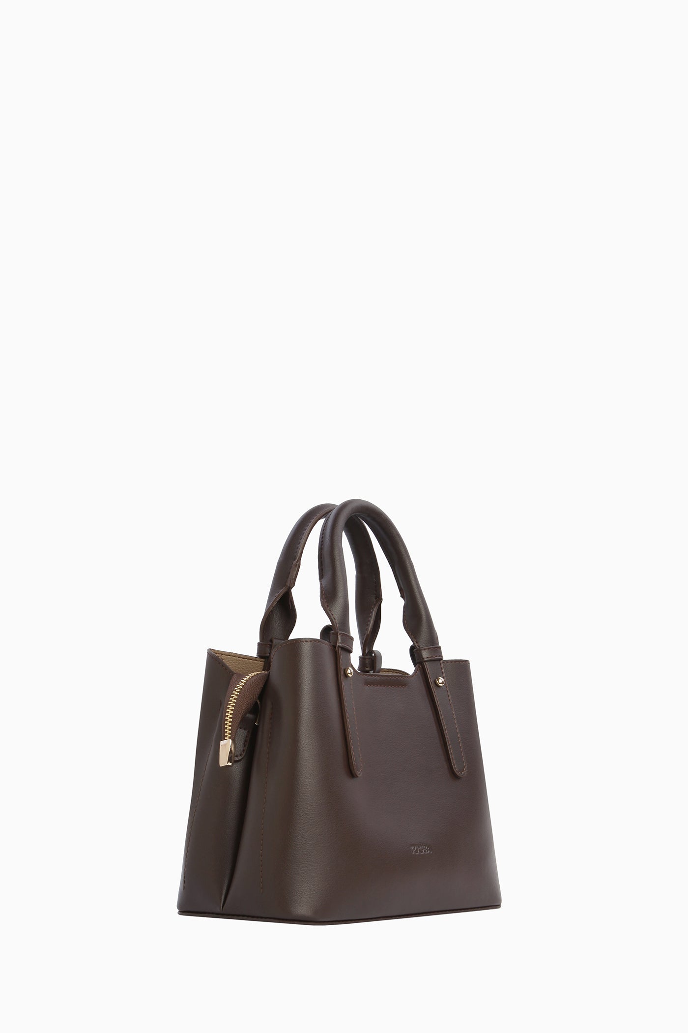 Dikiş Detaylı Kol Çantası - Acı Kahve TUGBA