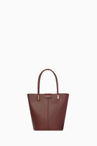 Ortası Dikiş Detaylı Kova Çanta - Bordo TUGBA