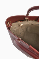 Ortası Dikiş Detaylı Kova Çanta - Bordo TUGBA