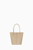 Ortası Dikiş Detaylı Kova Çanta - Vizon TUGBA