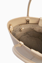 Ortası Dikiş Detaylı Kova Çanta - Vizon TUGBA