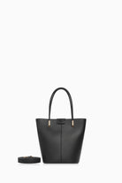 Ortası Dikiş Detaylı Kova Çanta - Siyah TUGBA