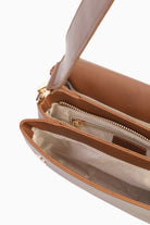 Üç Bölmeli Askılı Çanta - Kahve TUGBA