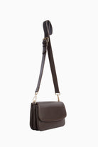 Üç Bölmeli Askılı Çanta - Acı Kahve TUGBA