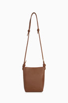 İnce Askılı Ortası Dikişli Çanta - Kahve TUGBA