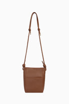 İnce Askılı Ortası Dikişli Çanta - Kahve TUGBA