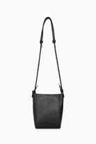 İnce Askılı Ortası Dikişli Çanta - Siyah TUGBA