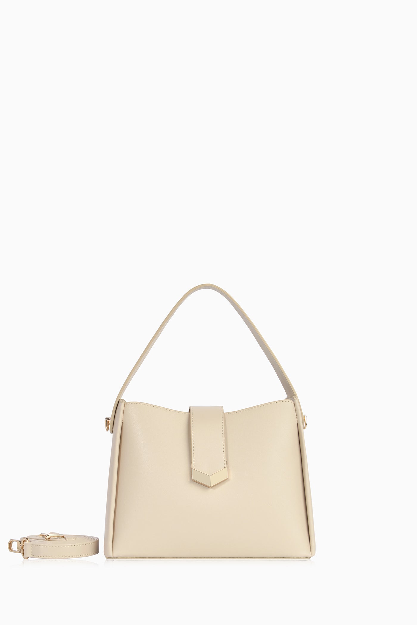 Tokalı Çanta - Krem TUGBA