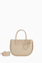 Örgü Detaylı Askılı Çanta - Bej TUGBA