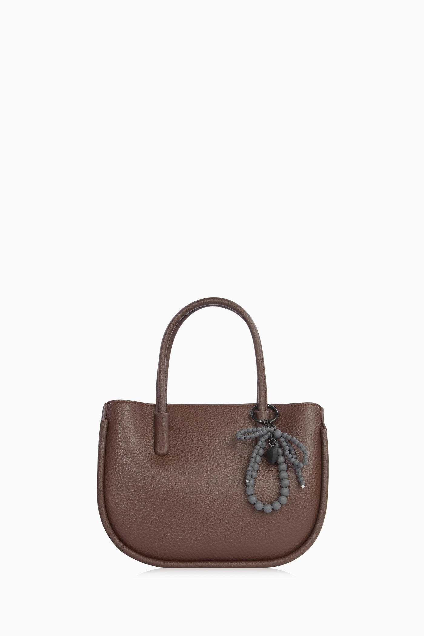 Örgü Detaylı Askılı Çanta - Kahve TUGBA