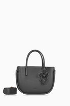 Örgü Detaylı Askılı Çanta - Siyah TUGBA