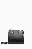 Gold Kulplu Çanta - Siyah TUGBA