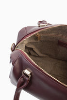 Arkası Fermuar Detaylı Çanta - Bordo TUGBA