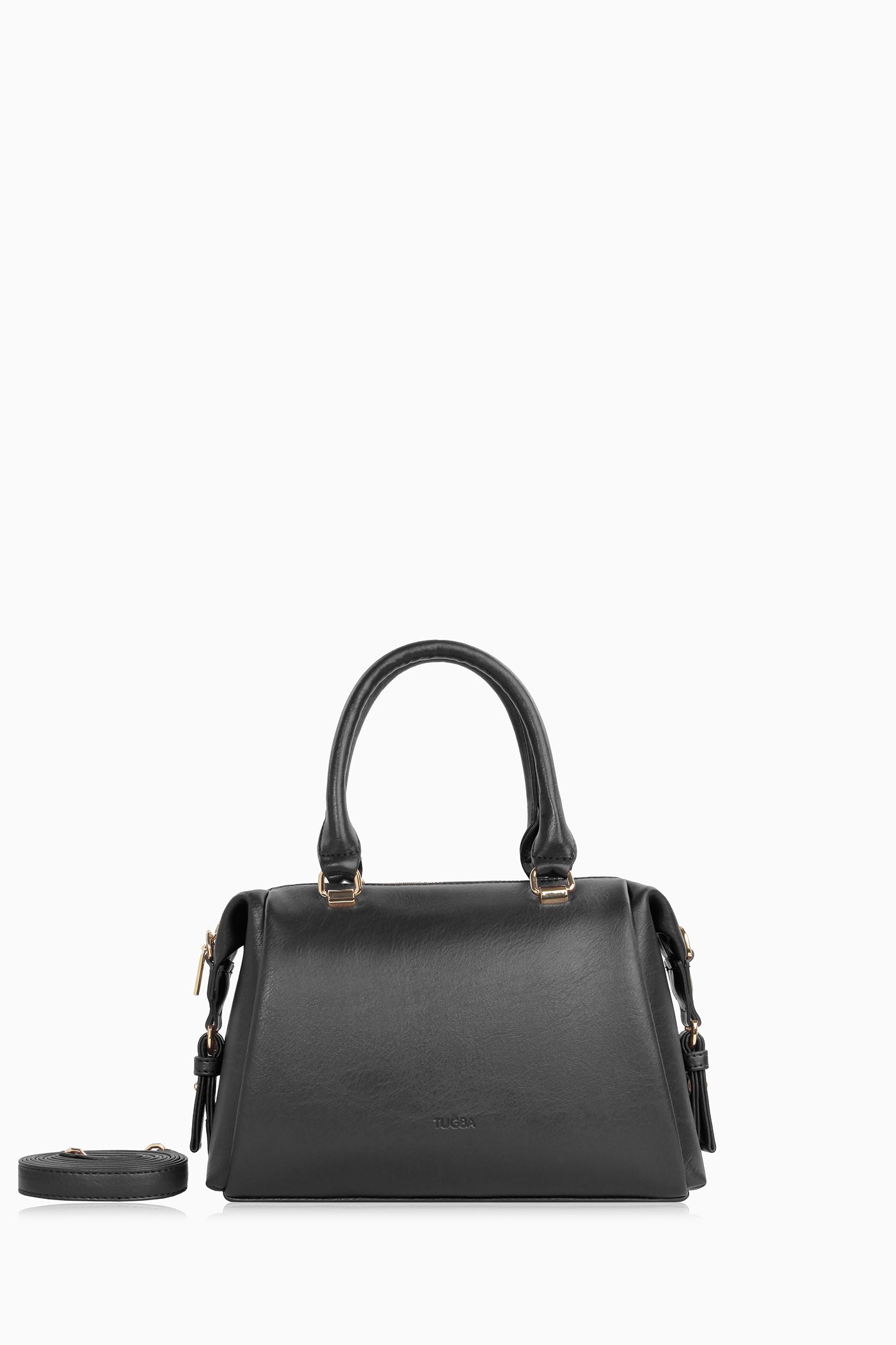 Arkası Fermuar Detaylı Çanta - Siyah TUGBA