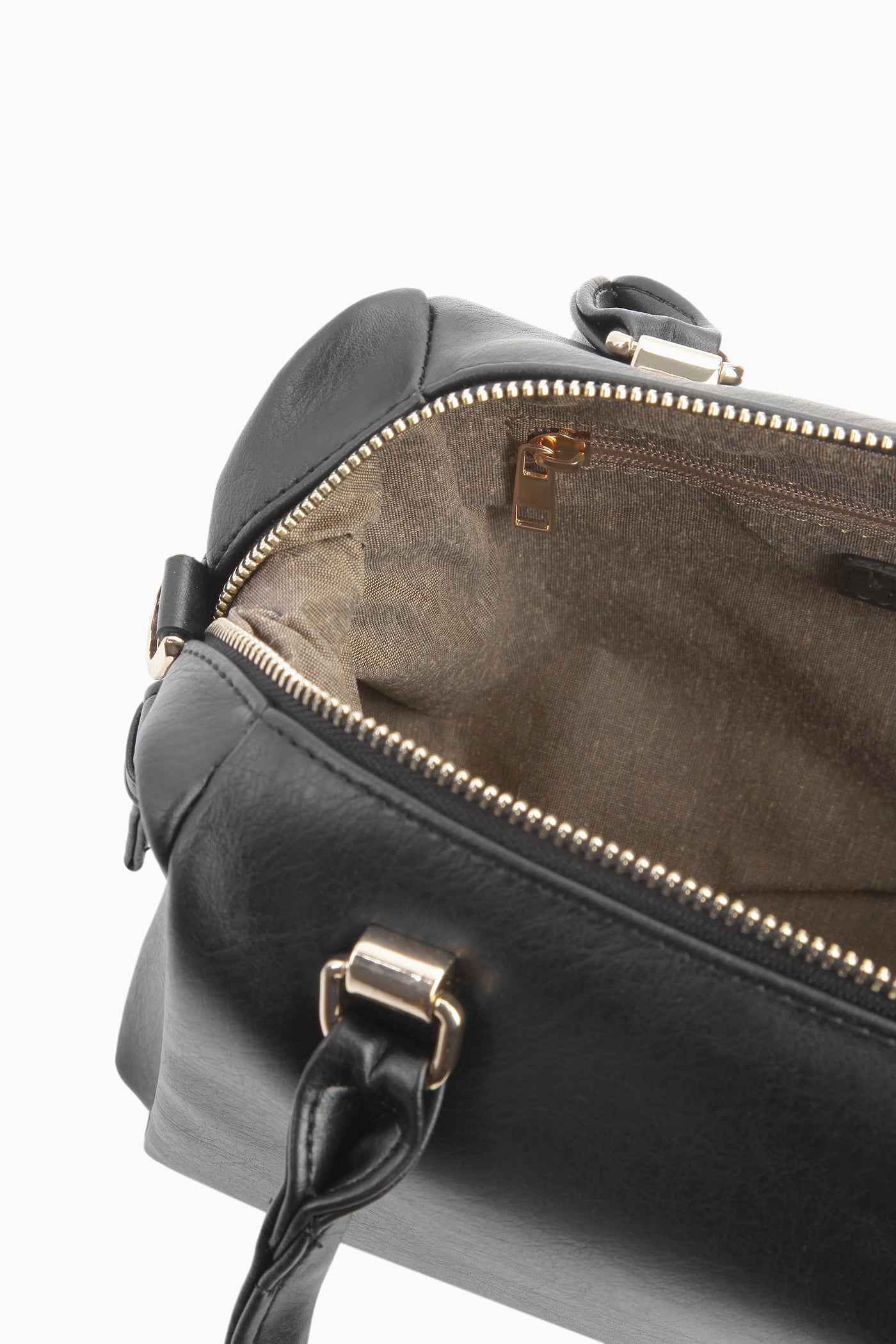 Arkası Fermuar Detaylı Çanta - Siyah TUGBA