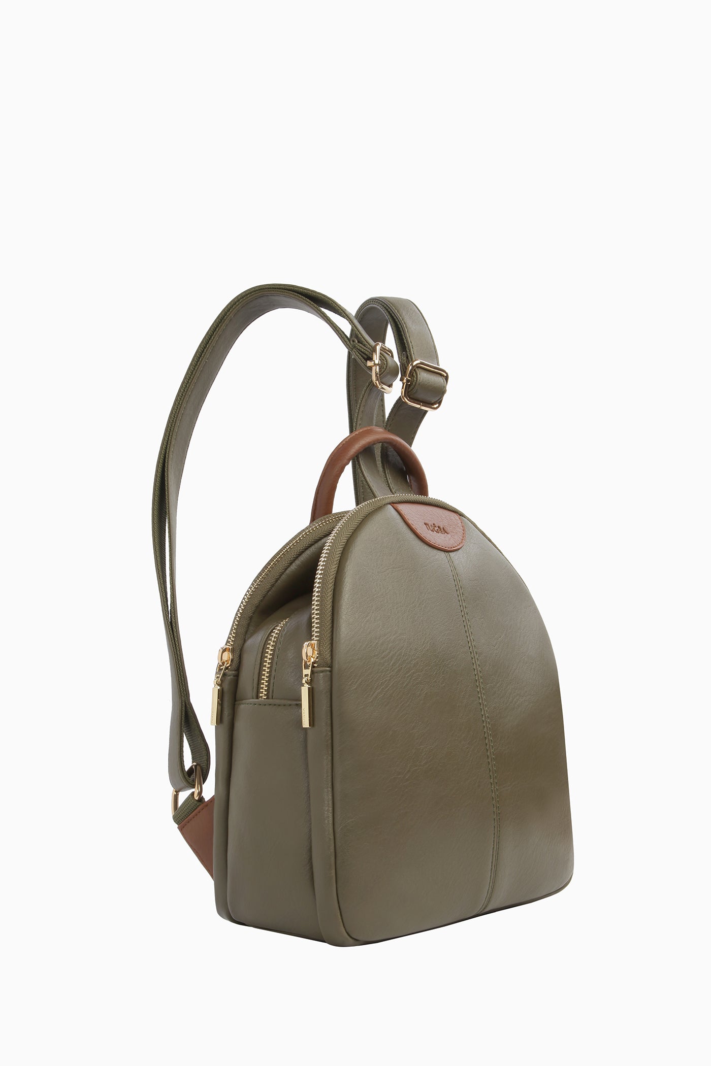 Kulplu Sırt Çantası - Yeşil TUGBA