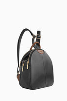 Kulplu Sırt Çantası - Siyah TUGBA