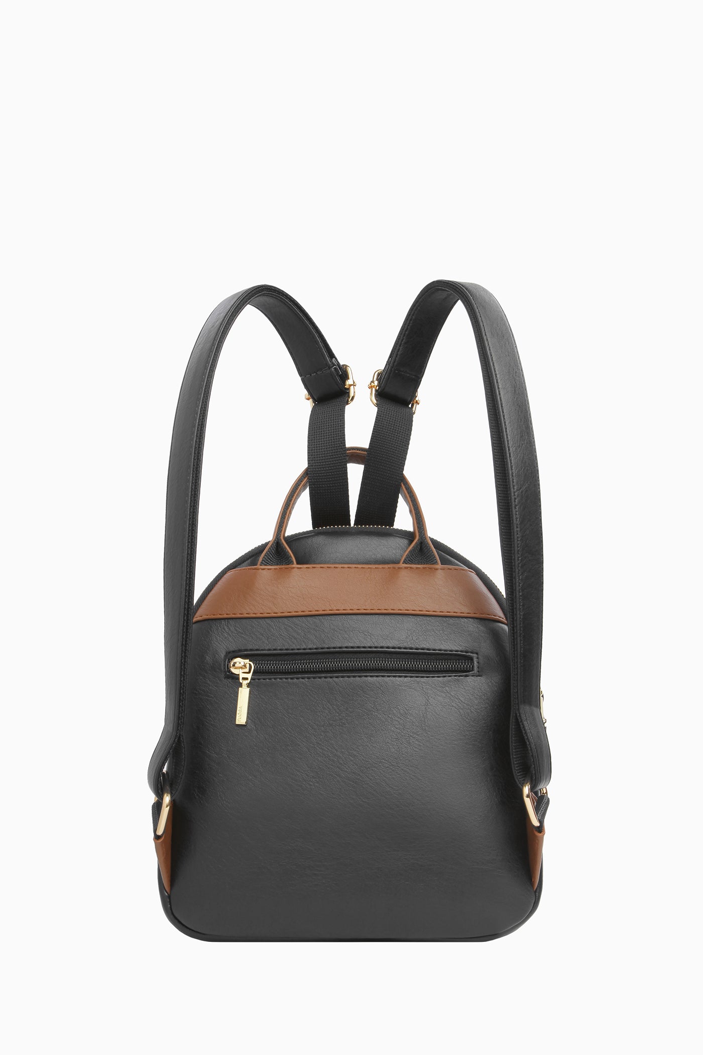 Kulplu Sırt Çantası - Siyah TUGBA