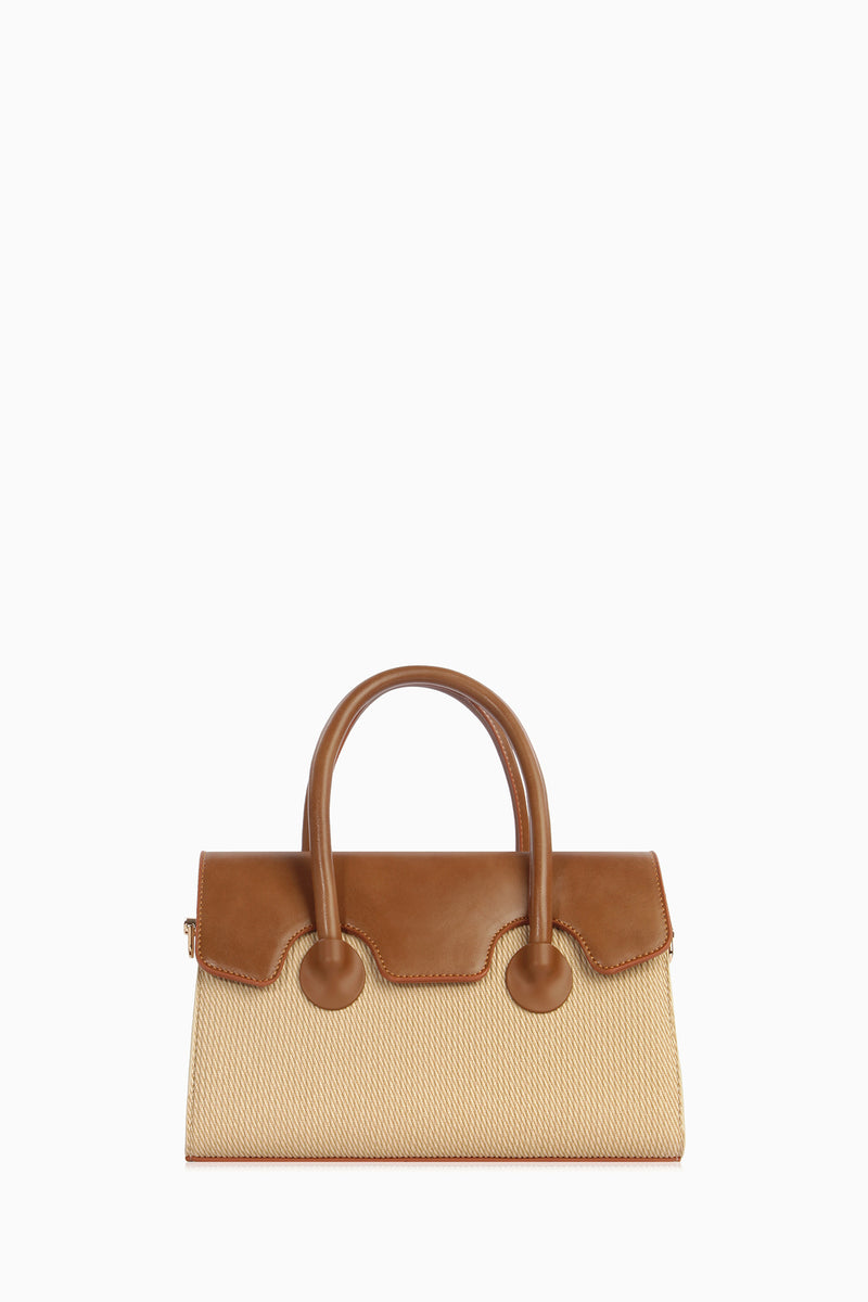 Kapaklı Minimal Çanta - Bej TUGBA