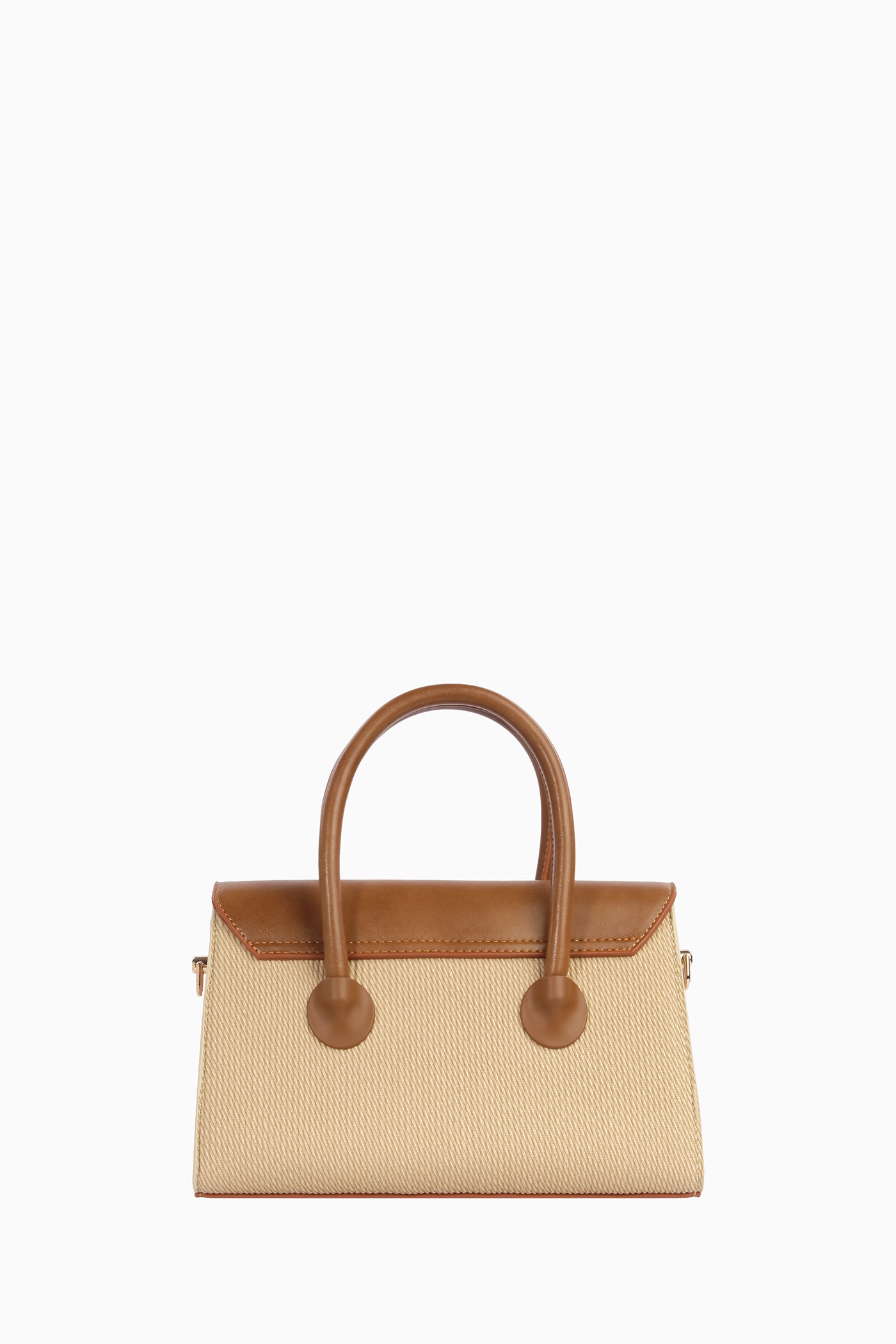 Kapaklı Minimal Çanta - Bej TUGBA