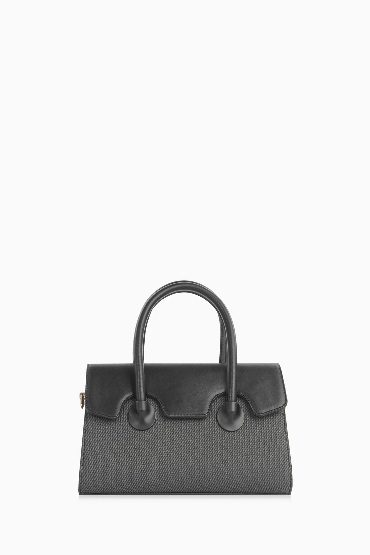 Kapaklı Minimal Çanta - Siyah