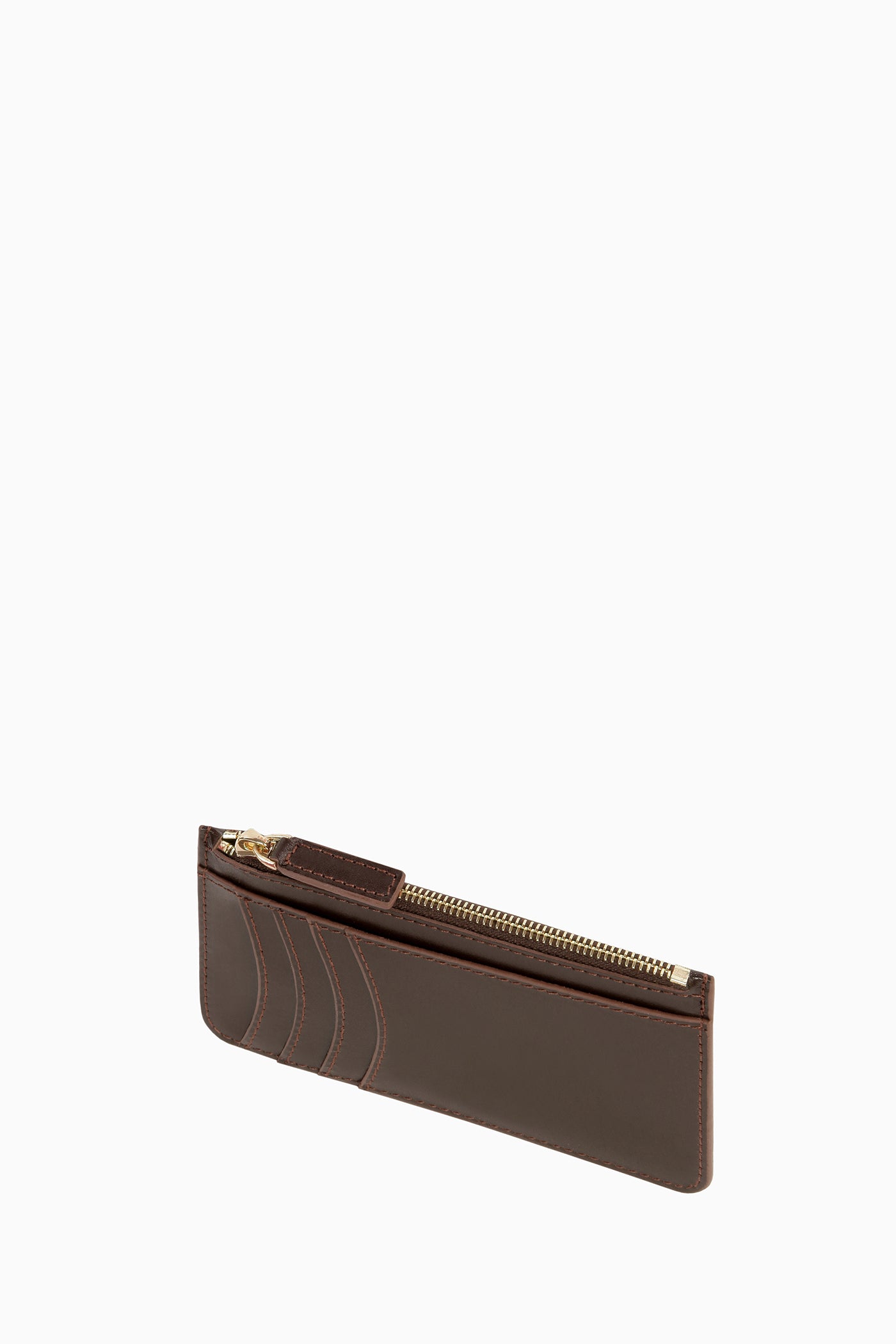 Fermuarlı Deri Kartlık - Kahve TUGBA