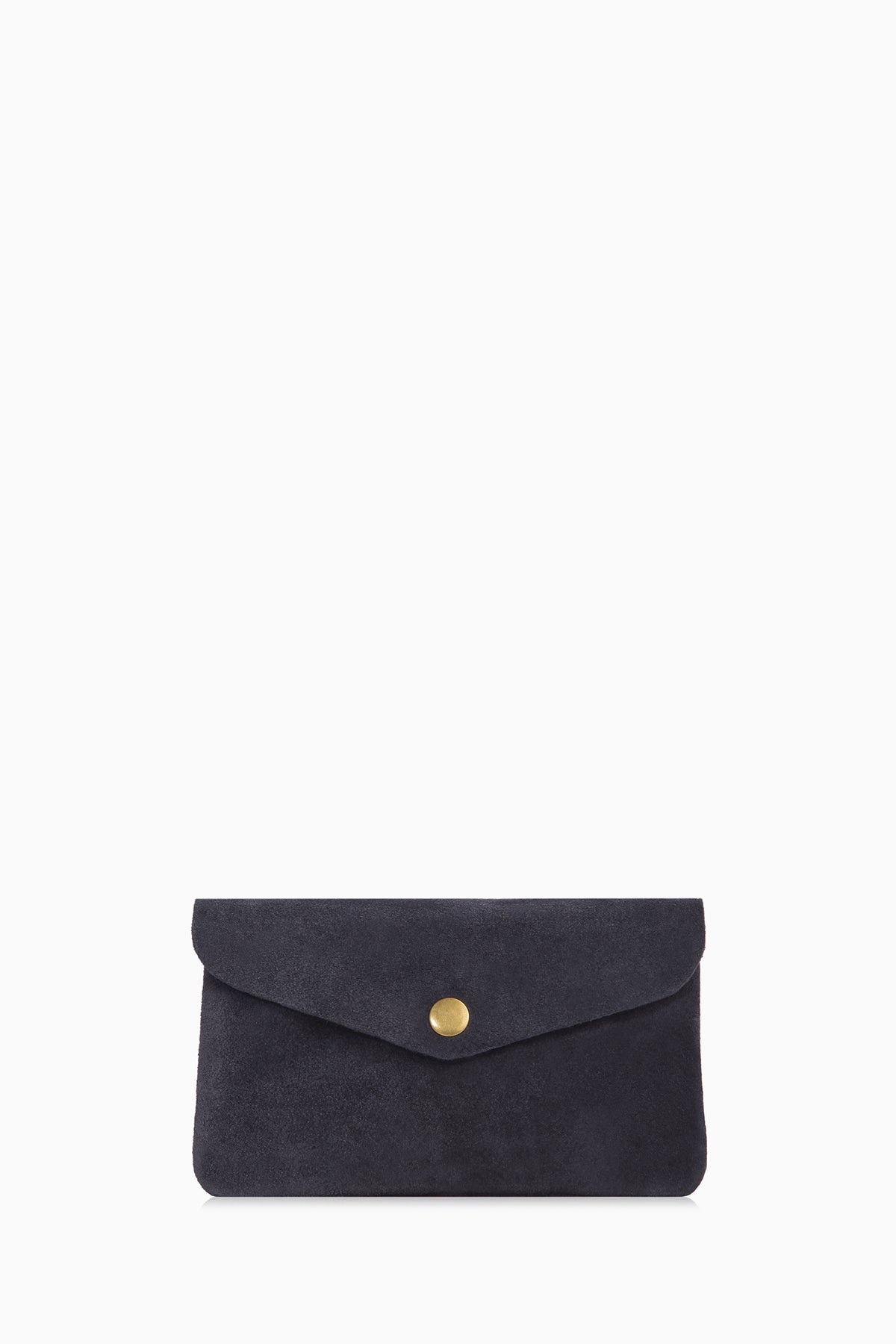 Leather Envelope Wallet - Navy Blue