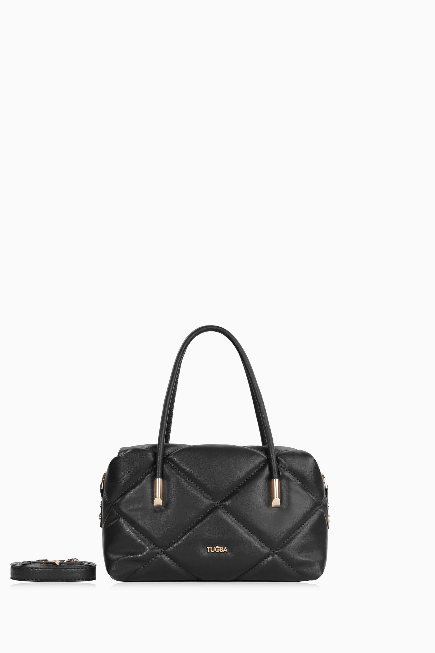 Baklava Dilimli Çanta - Siyah TUGBA