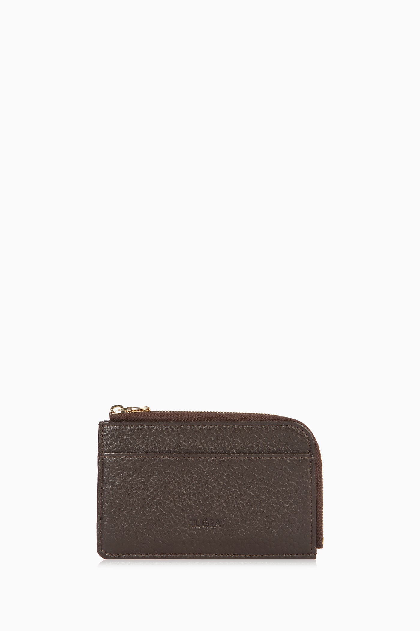 Önü Kartlıklı Deri Cüzdan - Acı Kahve TUGBA