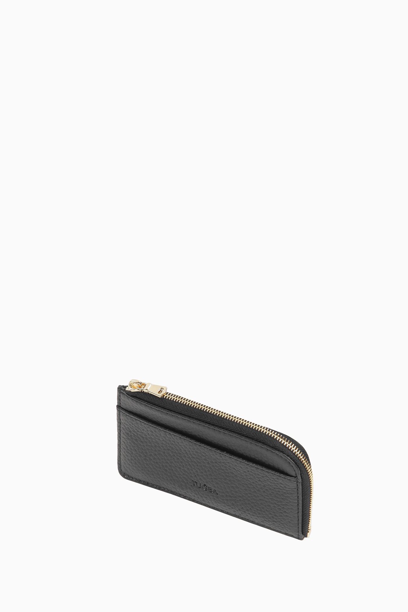 Önü Kartlıklı Deri Cüzdan - Siyah TUGBA