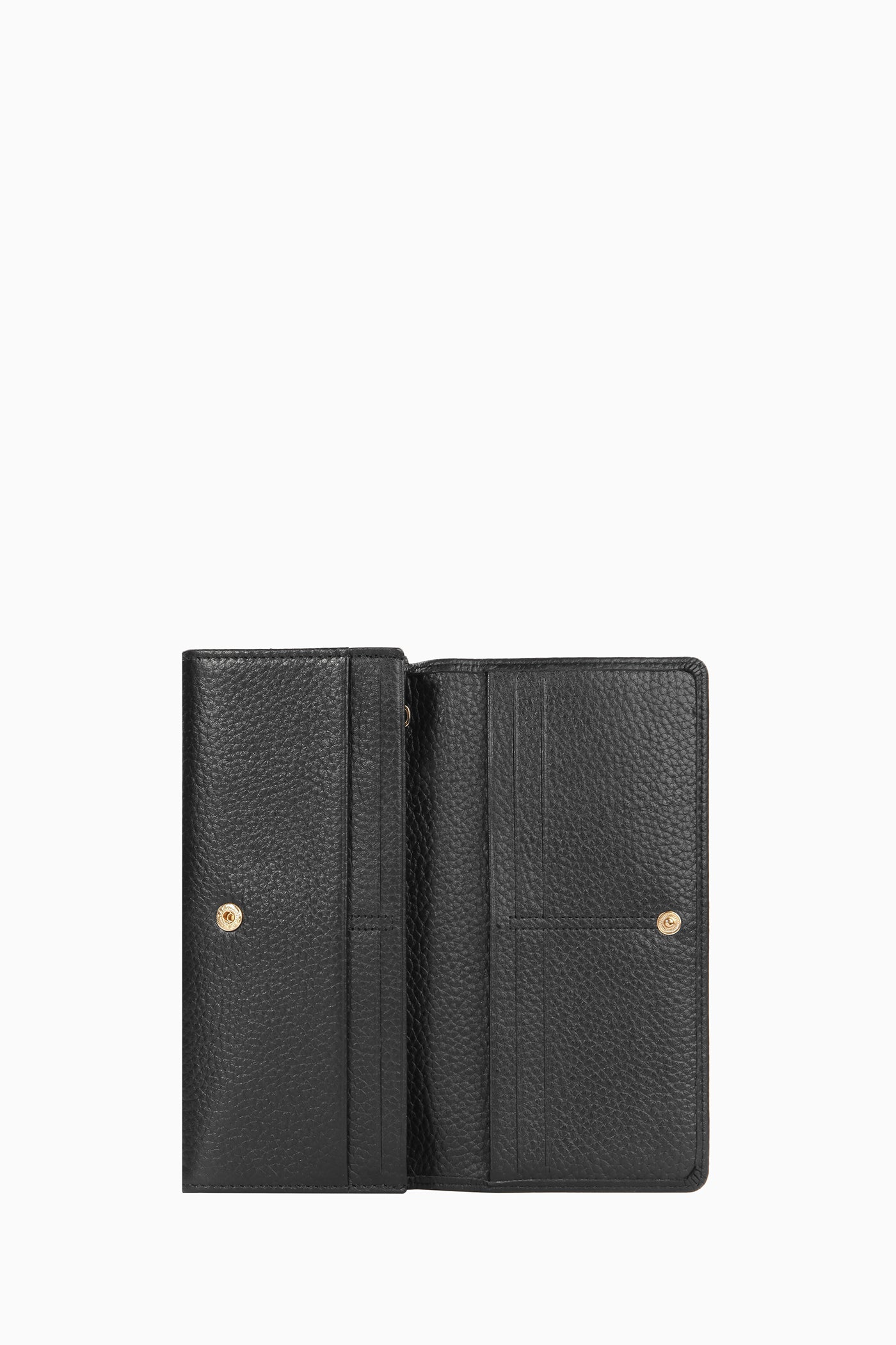 Dikdörtgen Deri Cüzdan - Siyah TUGBA