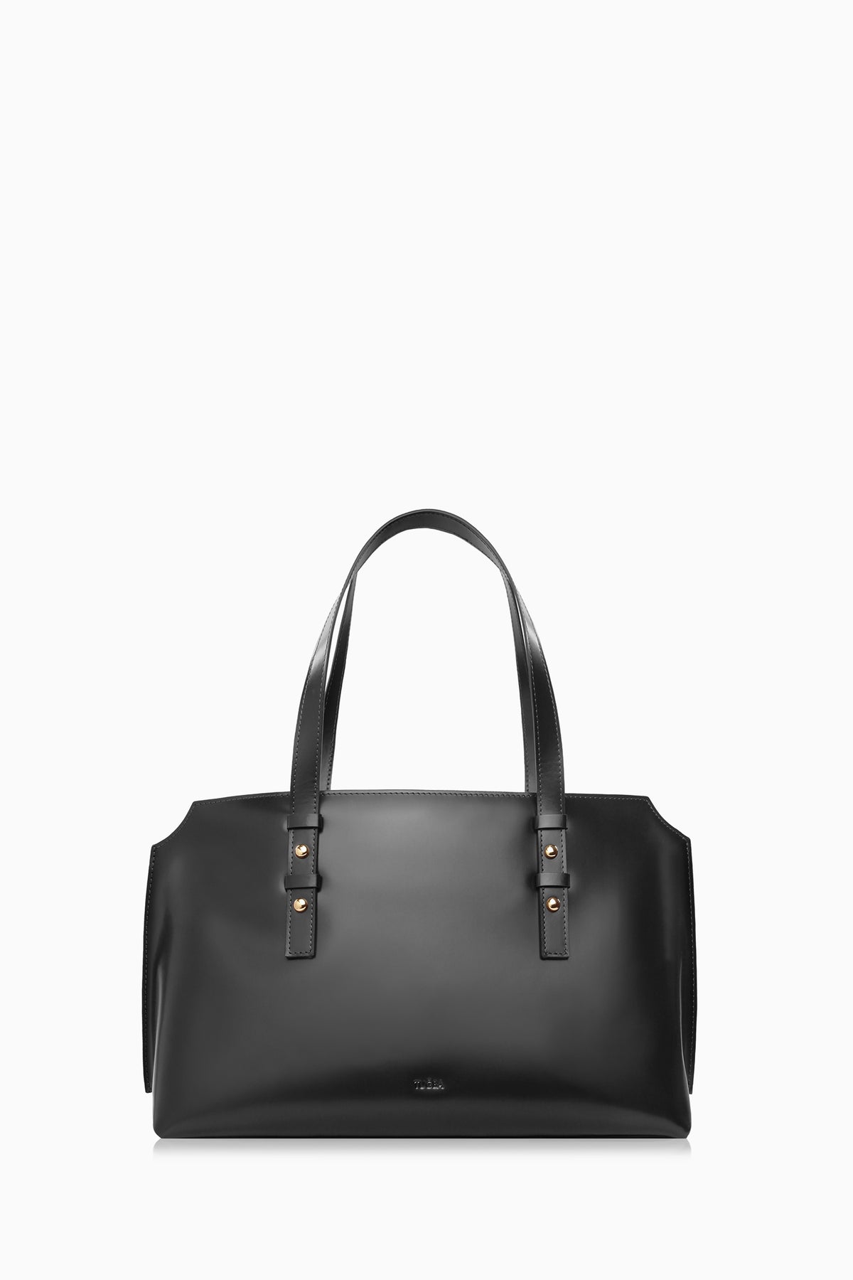 Leather Shoulder Bag - Black