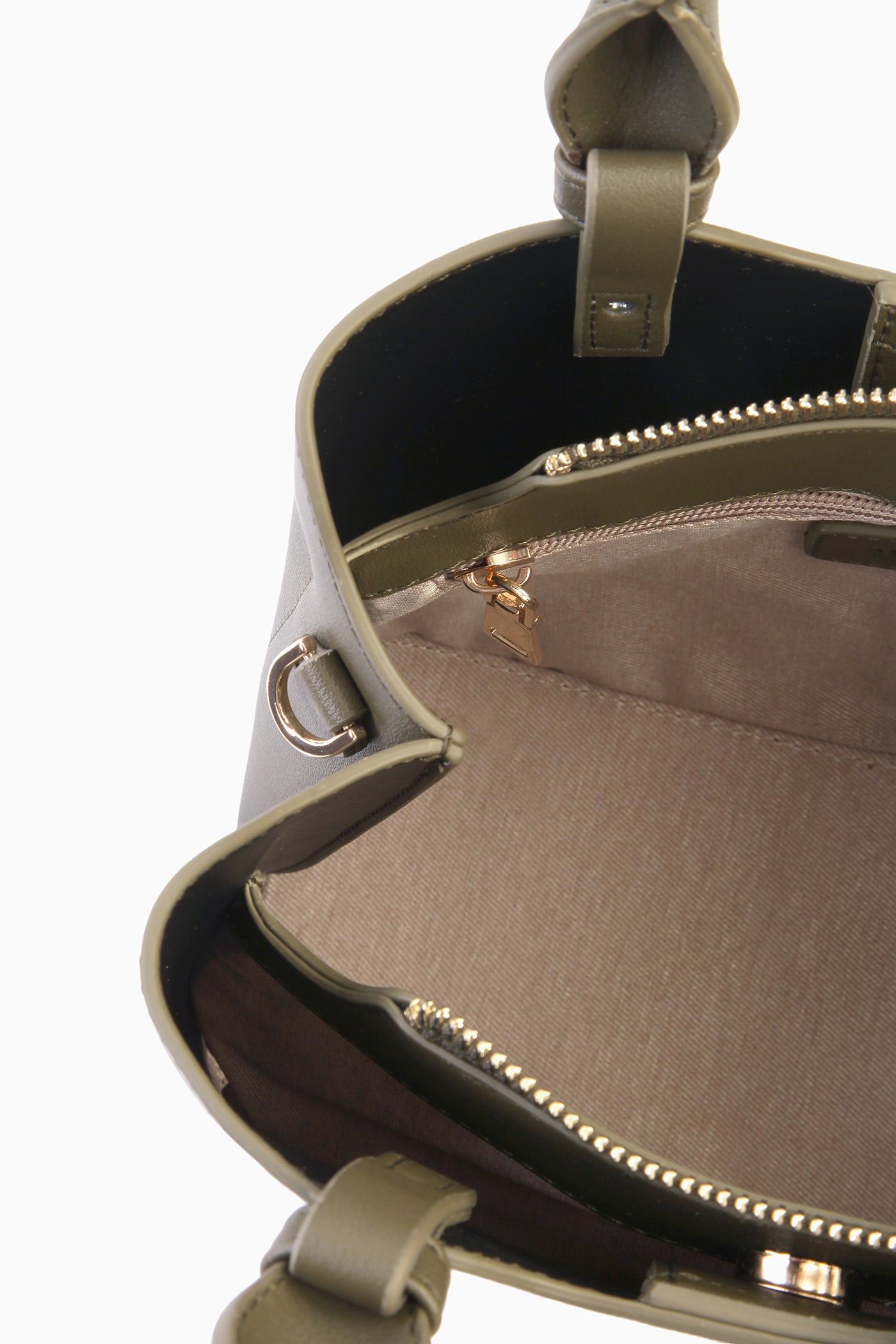 Askısı Desenli Kol Çantası - Haki TUGBA