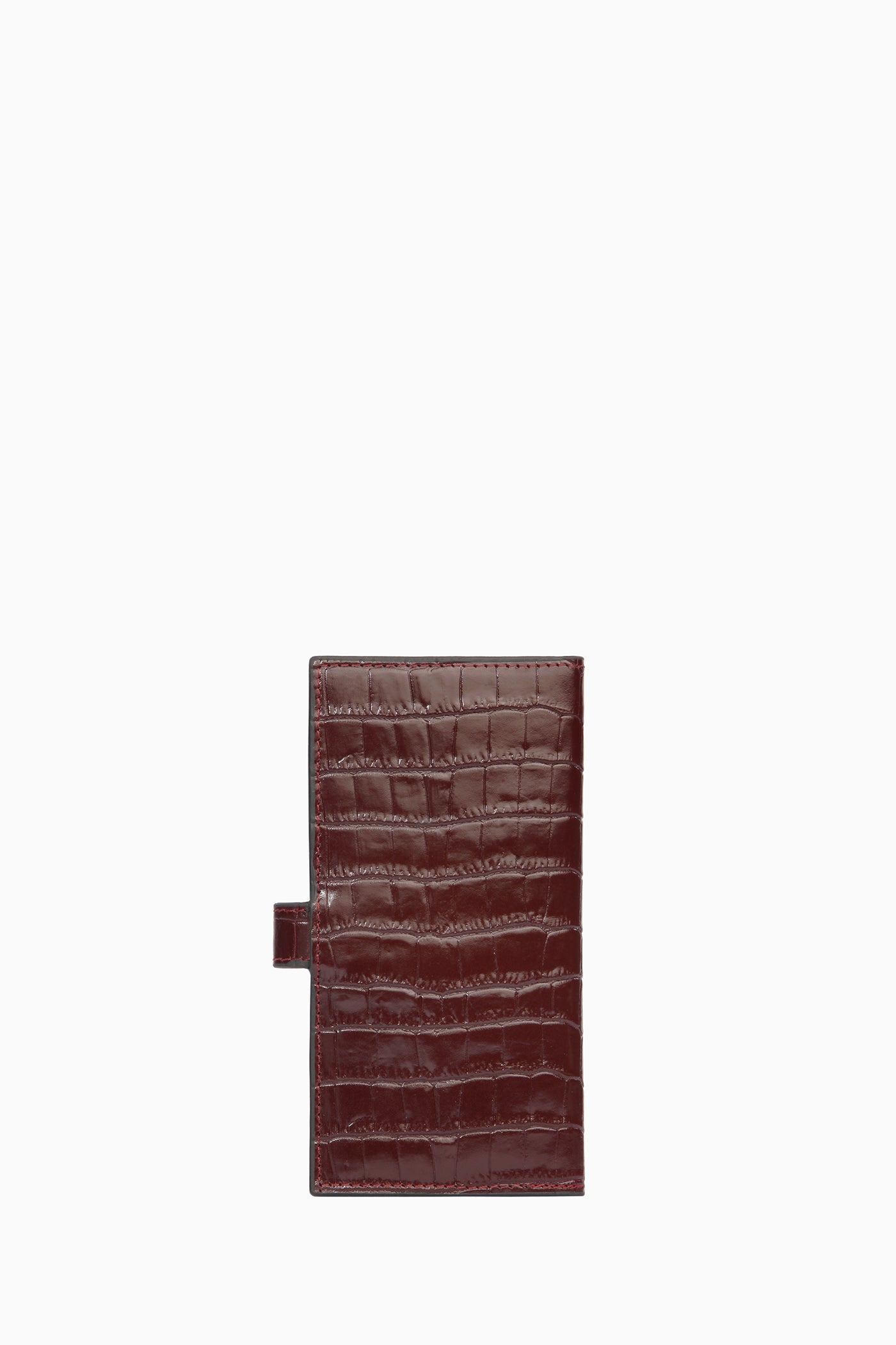 Deri Krokodil Cüzdan - Bordo TUGBA