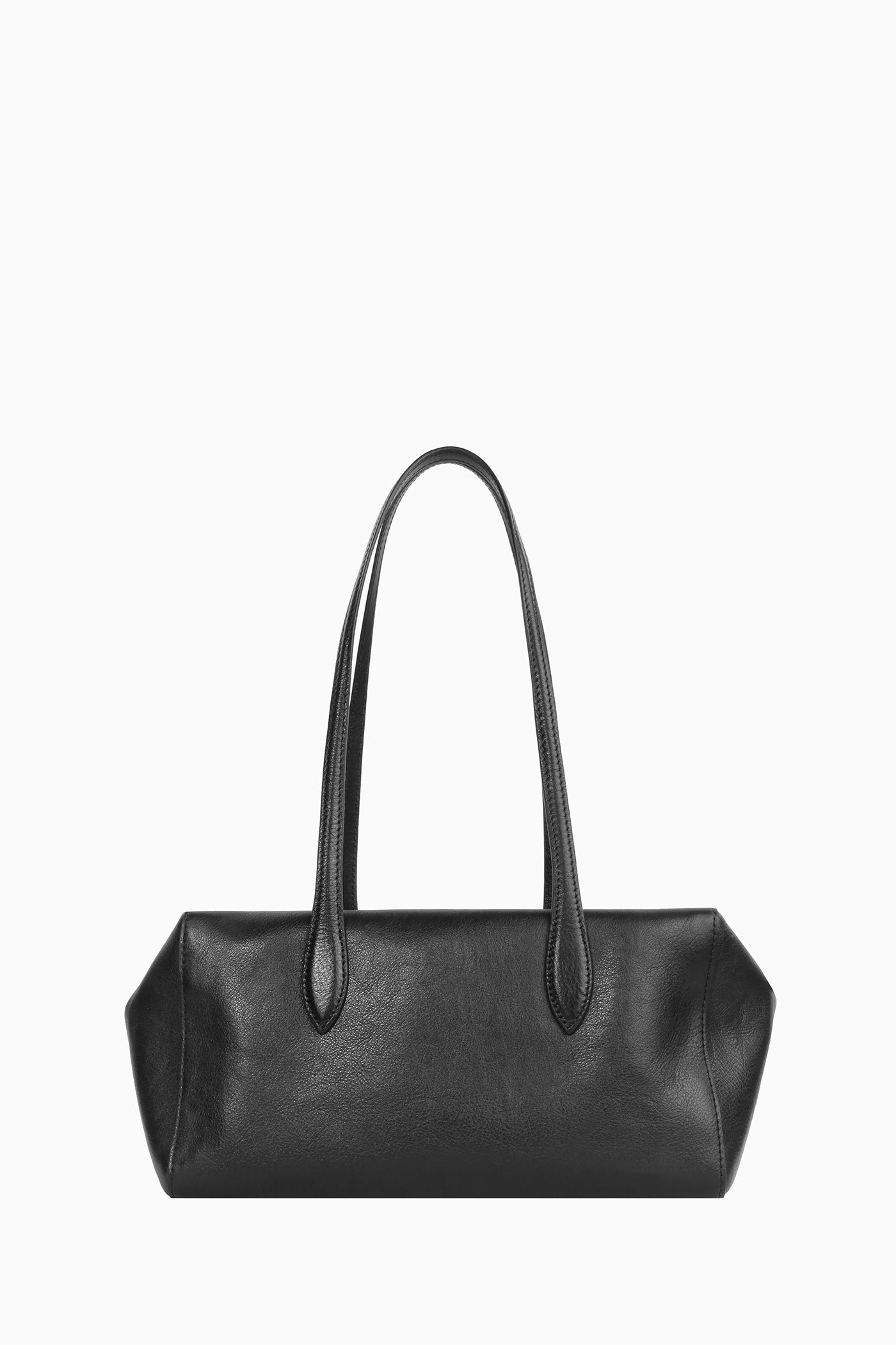 Deri Dikdörtgen Çanta - Siyah TUGBA