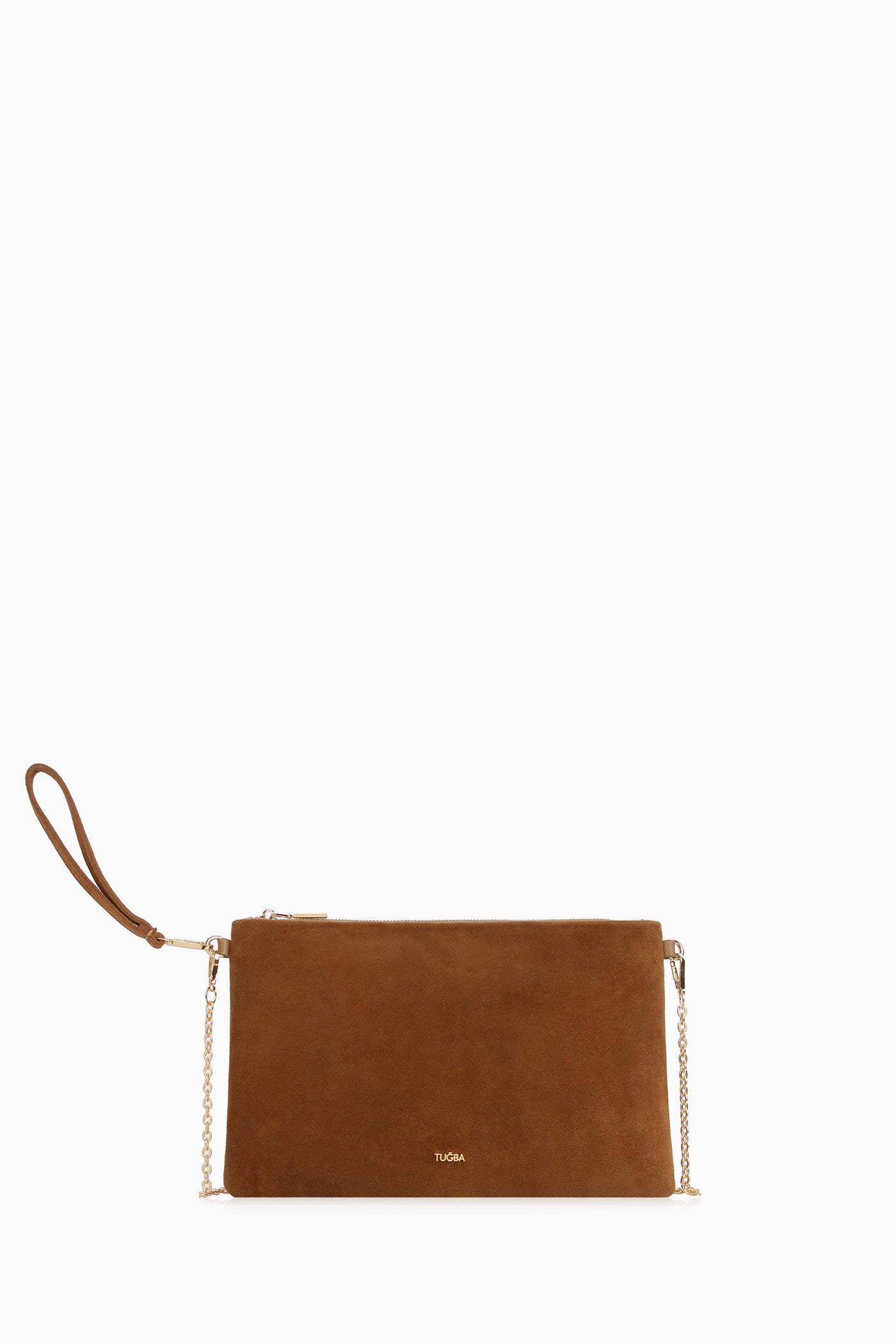 Zincir Askılı Portföy Çanta - Tütün TUGBA