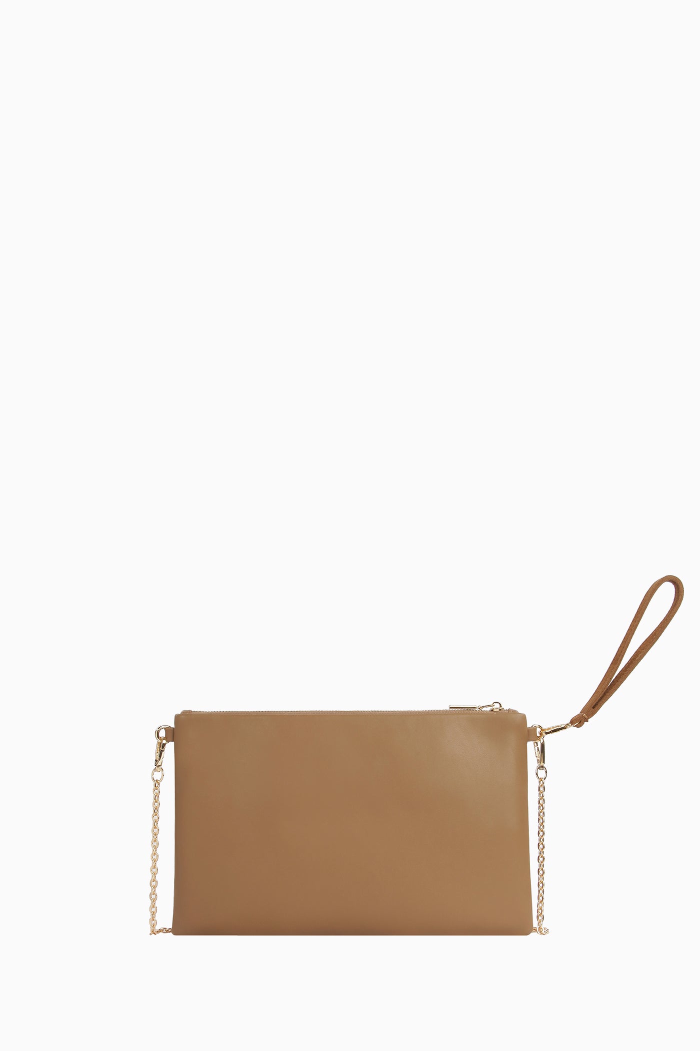 Zincir Askılı Portföy Çanta - Tütün TUGBA