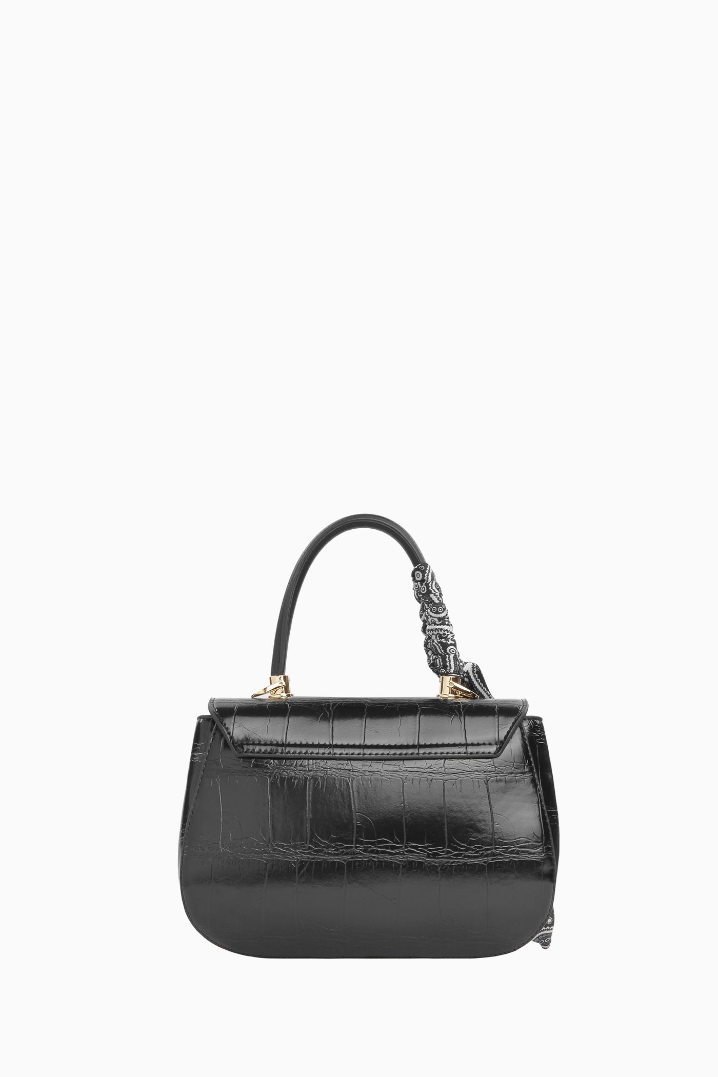 Aksesuarlı Mini Çanta - Siyah TUGBA