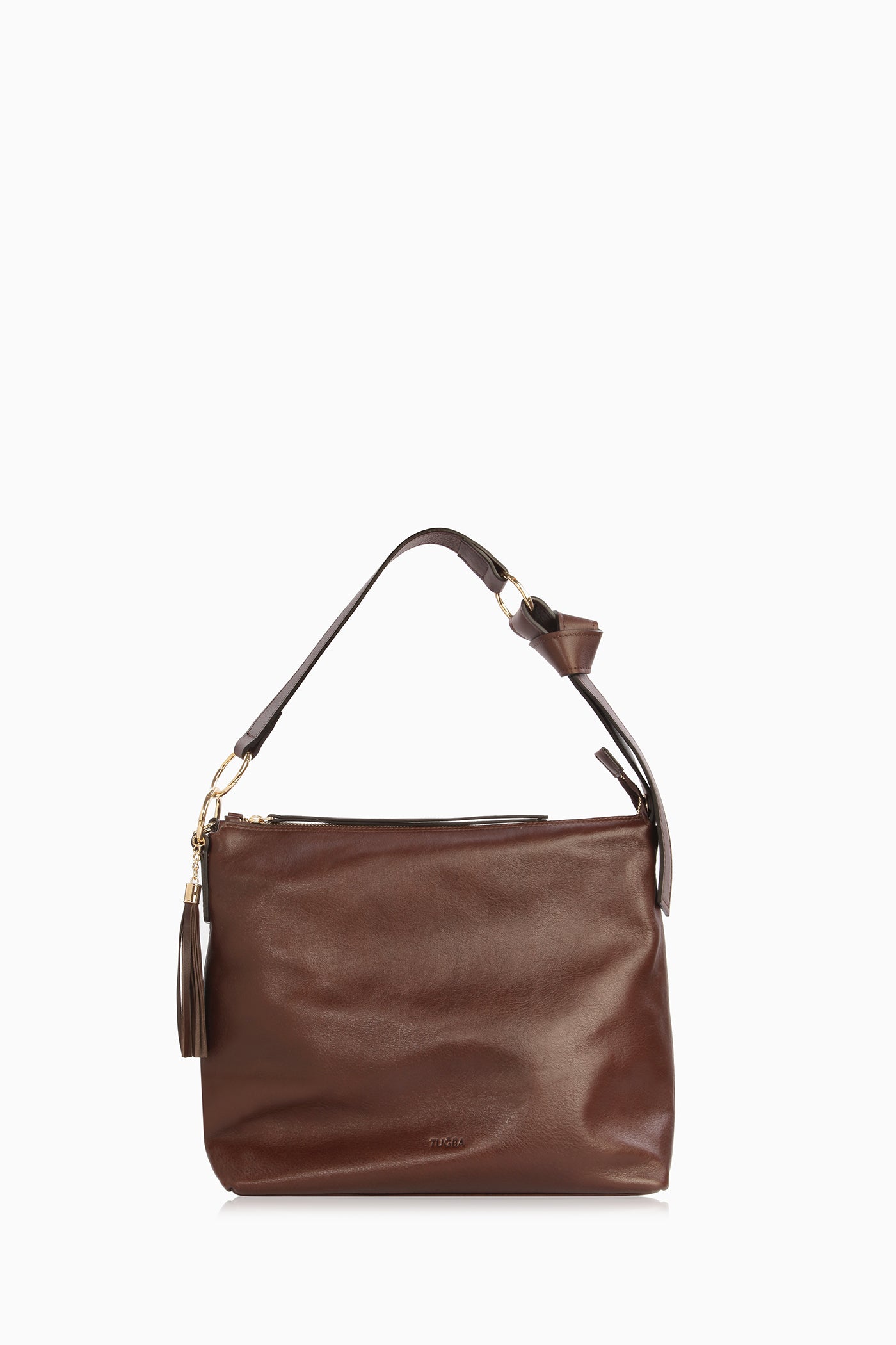 Aksesuar Detaylı Çanta - Kahve TUGBA