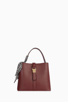 Metal Aksesuarlı Çanta - Bordo TUĞBA