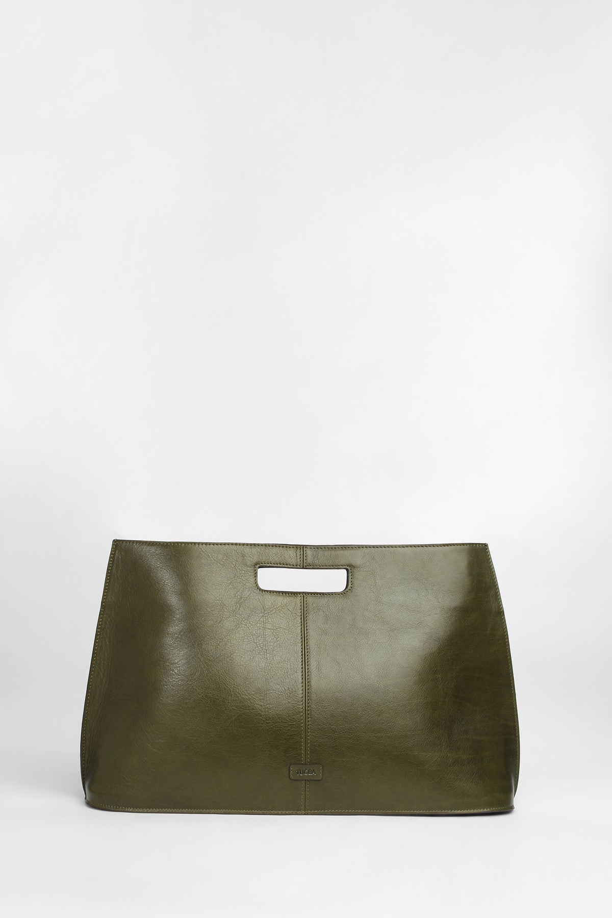 Genuine Napa Leather Briefcase - Green