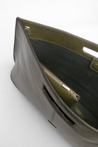 Genuine Napa Leather Briefcase - Green