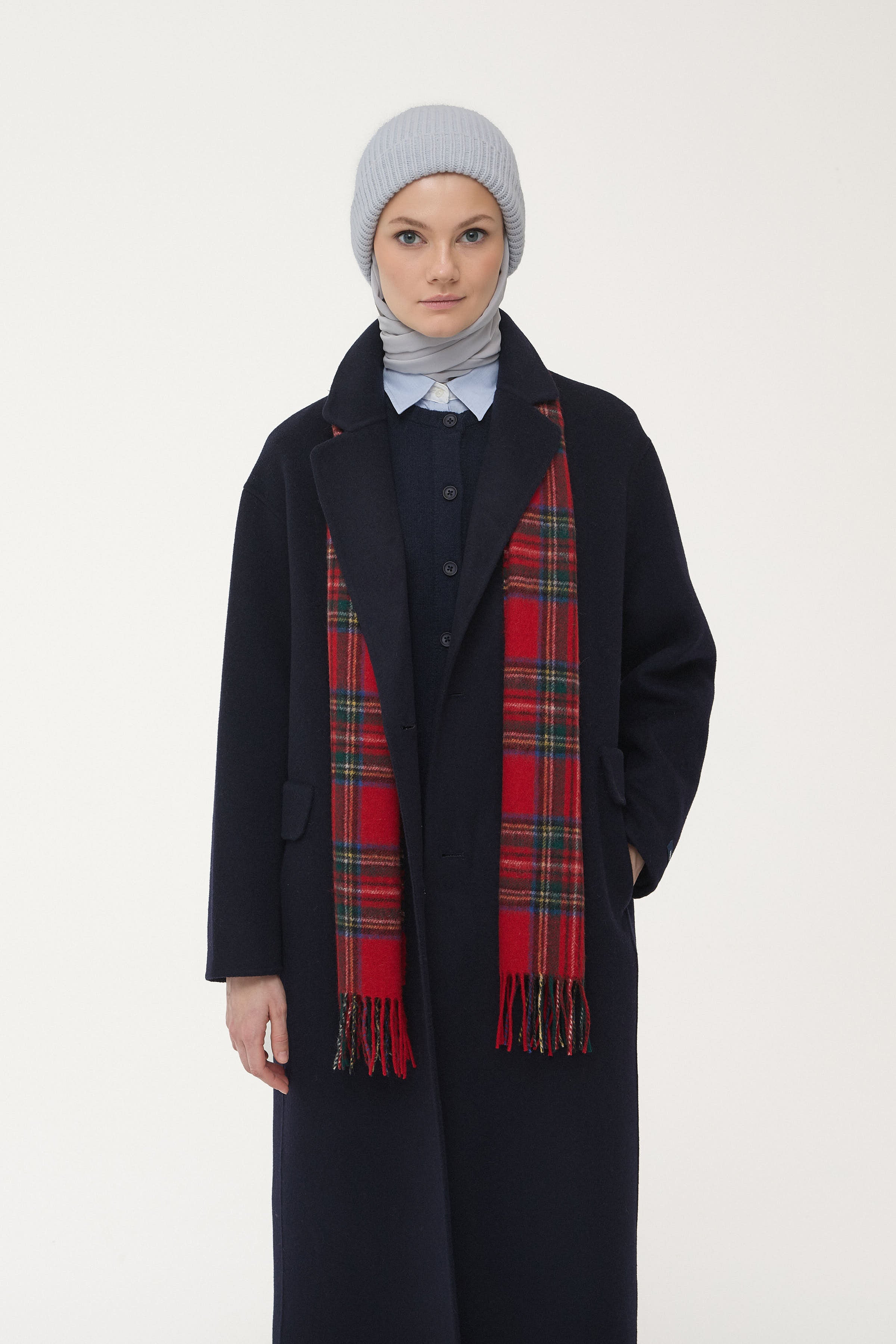 Handmade 100% Wool Double Breasted Coat – TUĞBA