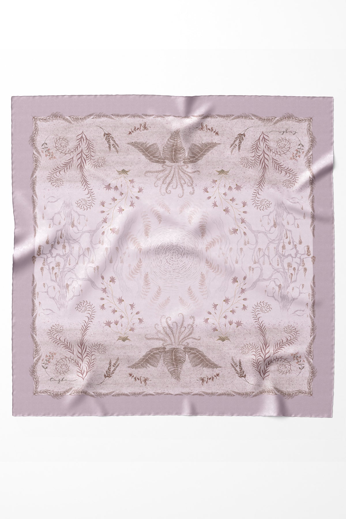 Pañuelo de seda Aden Sura - Lila