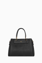 Aksesuar Detaylı Çift Kulplu Çanta - Siyah TUGBA