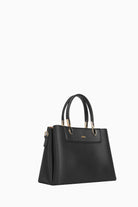 Aksesuar Detaylı Çift Kulplu Çanta - Siyah TUGBA