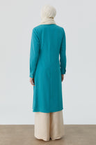 Aller Detaylı Yan Bağlamalı Tunik - Aqua TUGBA