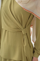 Anvelop Detaylı Bluz - Olive TUGBA